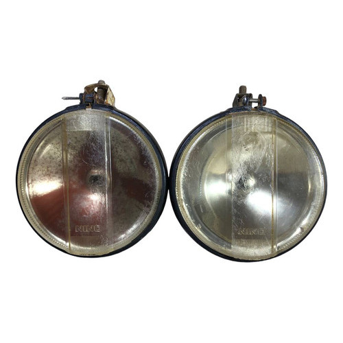 Par Farol De Milha Carello Com Carcaça Inox Fusca Kombi