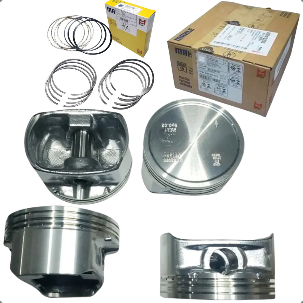 Jogo Pistao Com Aneis Original Mahle Metal Leve Gm Corsa Montana Fiat Palio Punto 1.8 8v Flex