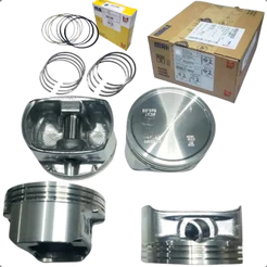 Jogo Pistao Com Aneis Original Mahle Metal Leve Gm Corsa Montana Fiat Palio Punto 1.8 8v Flex