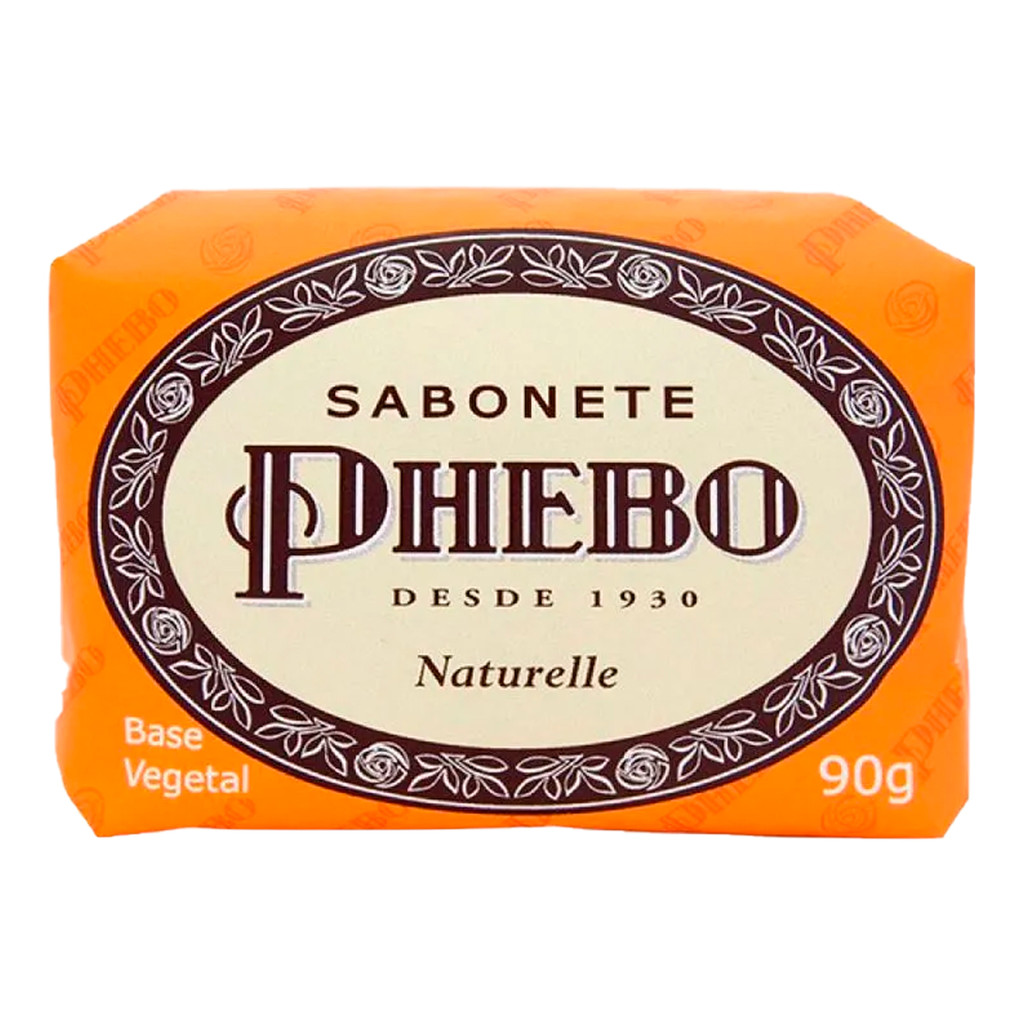 Sabonete Em Barra Phebo Naturelle Base Vegetal Glicerina 90g