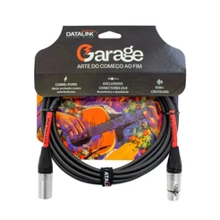 Cabo Microfone 10m Balanceado Xlr - Datalink Garage GB005