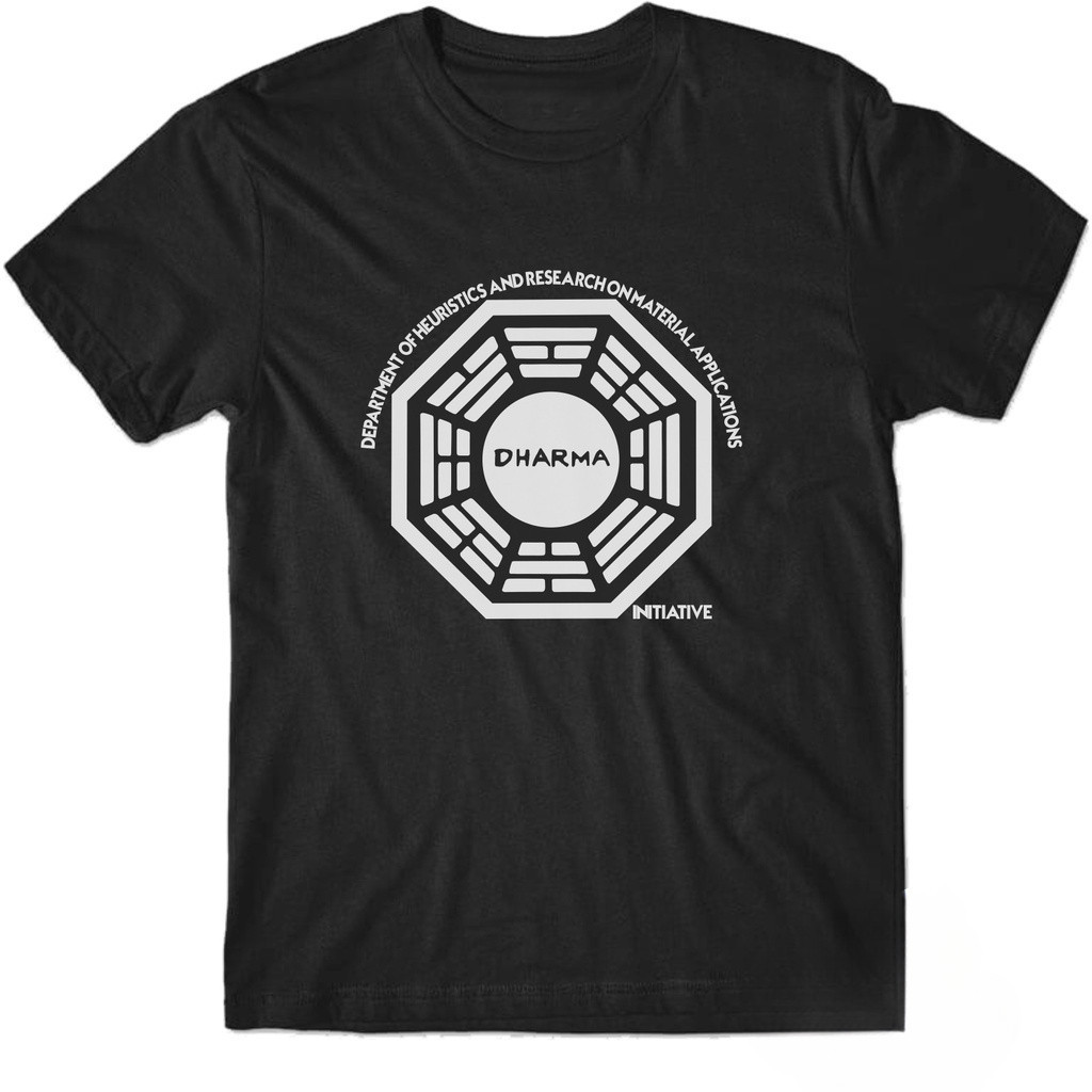 Camiseta Premium em Algodão Puro Camiseta Initiative Dharma Série LOST, Iniciativa