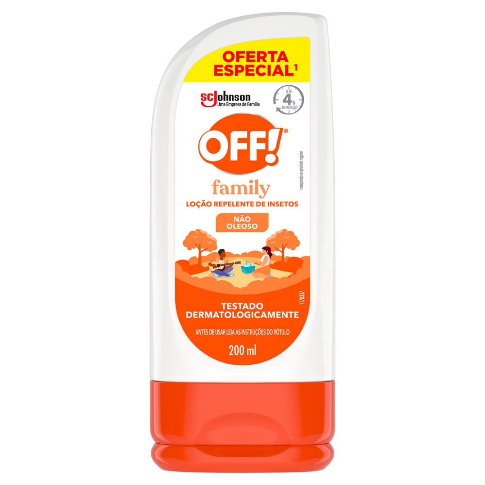 Repelente Off! Family Loção Não Oleoso 200ml - Beauty