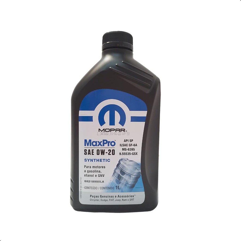 Óleo De Motor Fiat Argo 1.0 E Mobi 1.0 2018-2023 em Oferta na Shopee