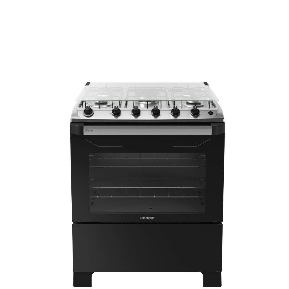 Fogão Itatiaia New Dream Piso 5 Bocas Preto BIVOLT em Oferta na Shopee