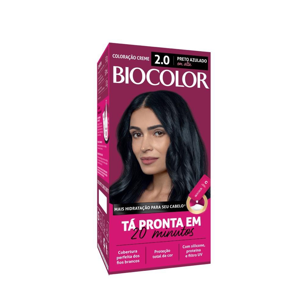 Tinta de Cabelo Biocolor Mini Kit Preto Azulado Incrível 2.0 - Beauty