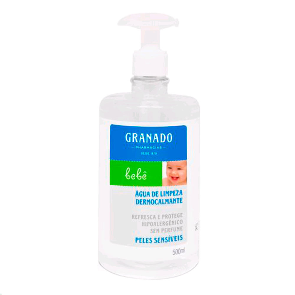 Água de Limpeza Dermocalmante Granado Bebê Peles Sensíveis 500ml - Mom & Baby