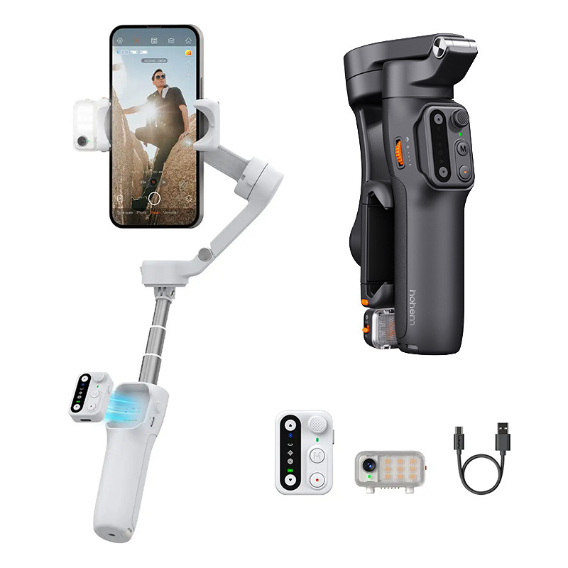 Hohem V3 Gimbal Estabilizador Cardan De 3 Eixos Para Smartphones com Rastreamento Inteligente de AI