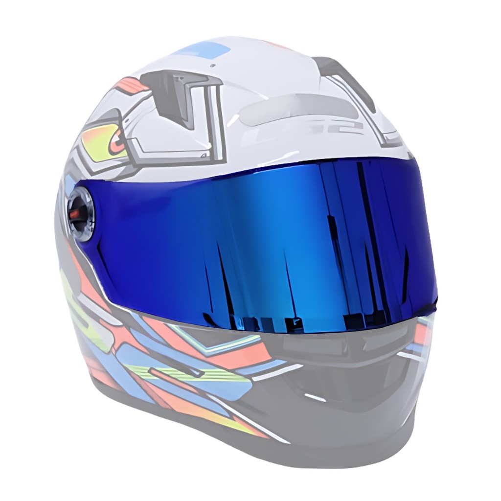 Viseira Capacete Ls2 Ff358  Helt Estrada Revo Azul