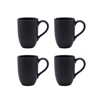 Jogo de 4 canecas 350ml Oxford Flat Ônix em Oferta na Shopee