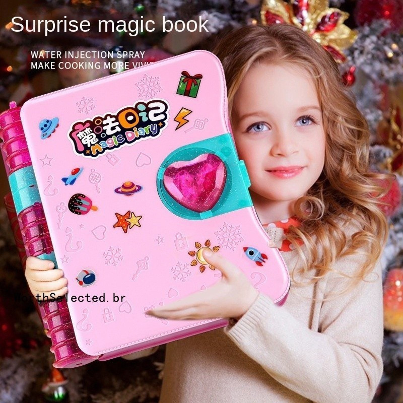 Livro Surpresa Mágico Caixa de Brinquedos Mágica Adequada para Meninas de 6 Anos Diário de Tesouro de Princesa Aniversár
