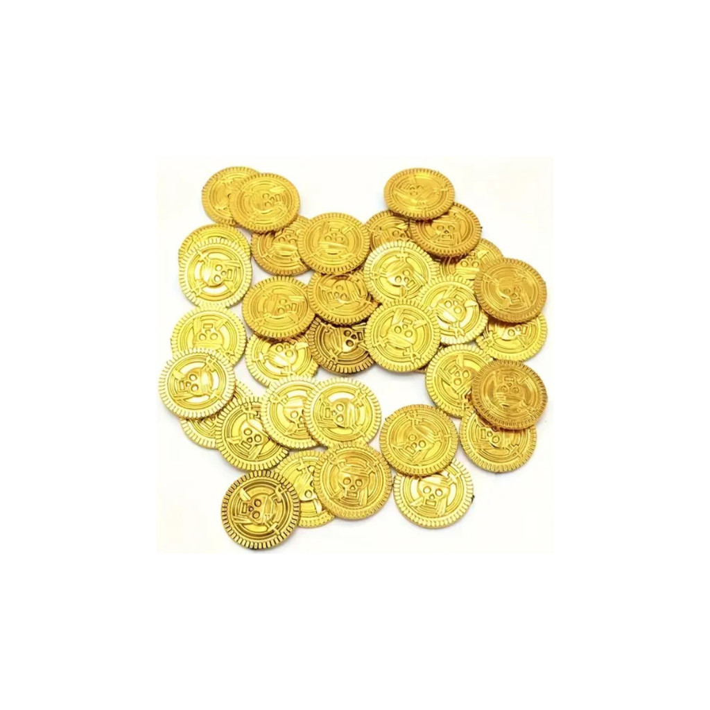 Kit 10 Moedas de Tesouro Pirata – Acessórios para Jogos de Tabuleiro e Caça ao Tesouro