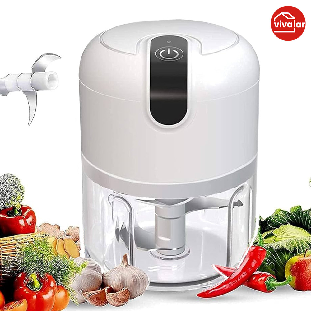 KIT 2 Processador De Água Portátil 3 USB Recarregável 250ml Para Carne Legumes Frutas Secas