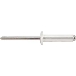 Rebite Repuxo De Alumínio 4,0x10,0mm Mandril Aço Com 100 Peç