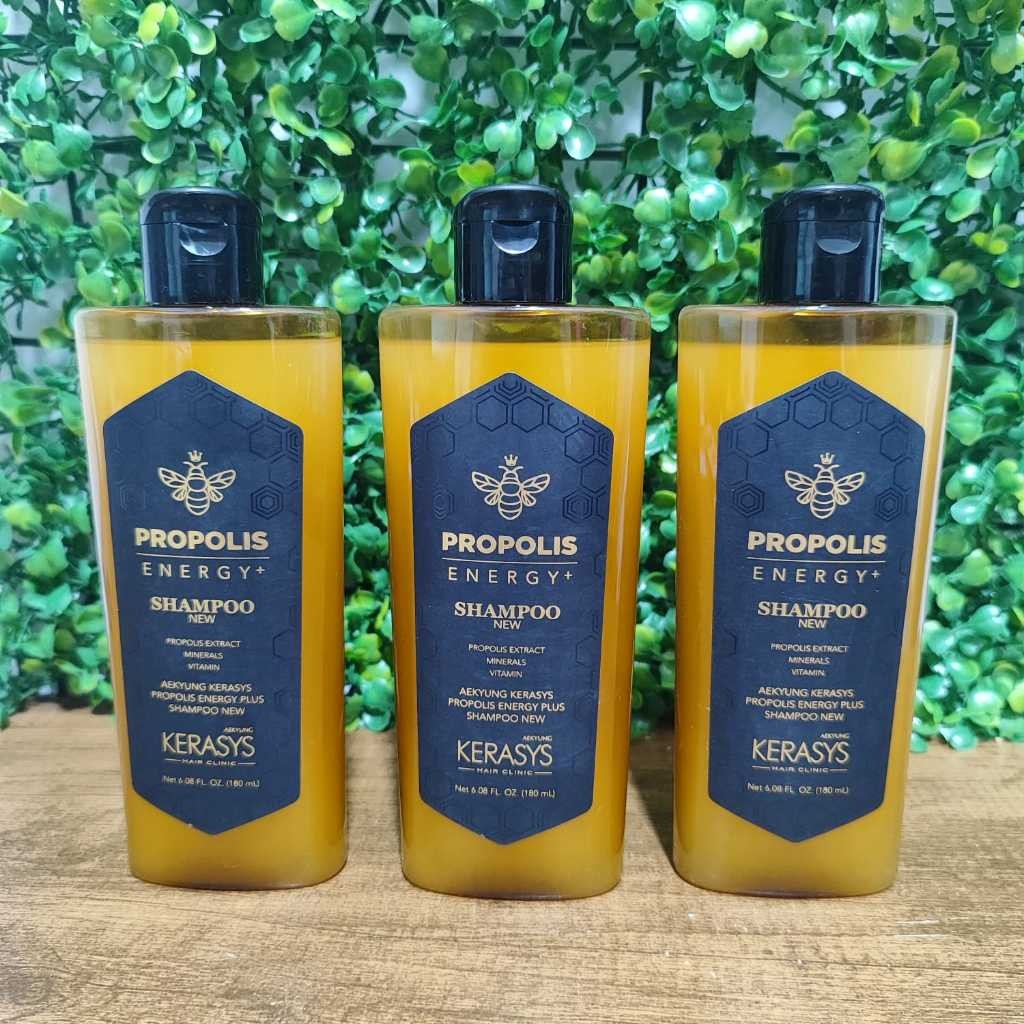 Shampoo Kerasys Própolis  Energy+ 180ml | Força e Vitalidade | 1, 2 ou 3 Unidades