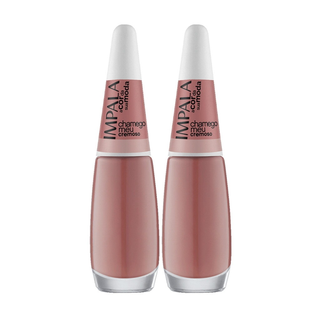 Kit 2 Esmaltes Impala A Cor Da Moda Chamego Meu Cremoso em Oferta na Shopee