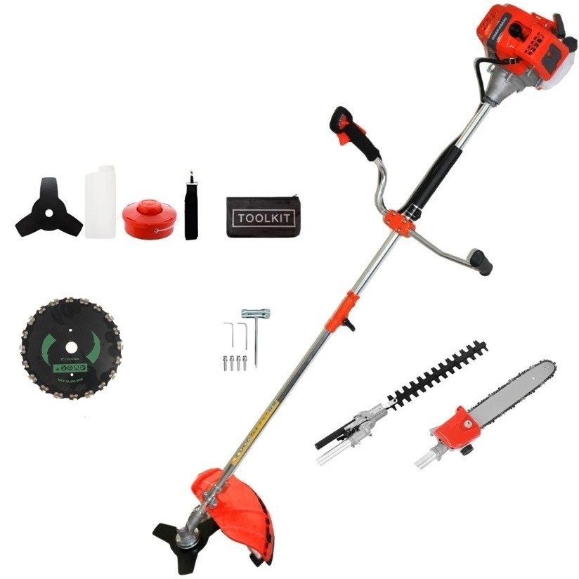 Roçadeira 3.5 hp Multifuncional 75cc com Motopodador e podador cerca Viva disco corrente motosserra