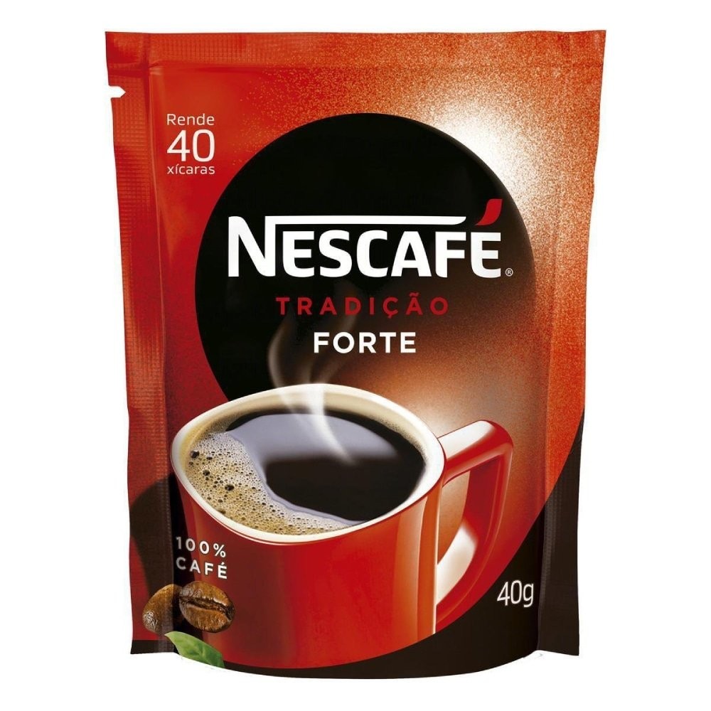 Café Solúvel Nescafé Tradição Forte Sachê 40g - Embalagem com 24 Unidades em Oferta na Shopee