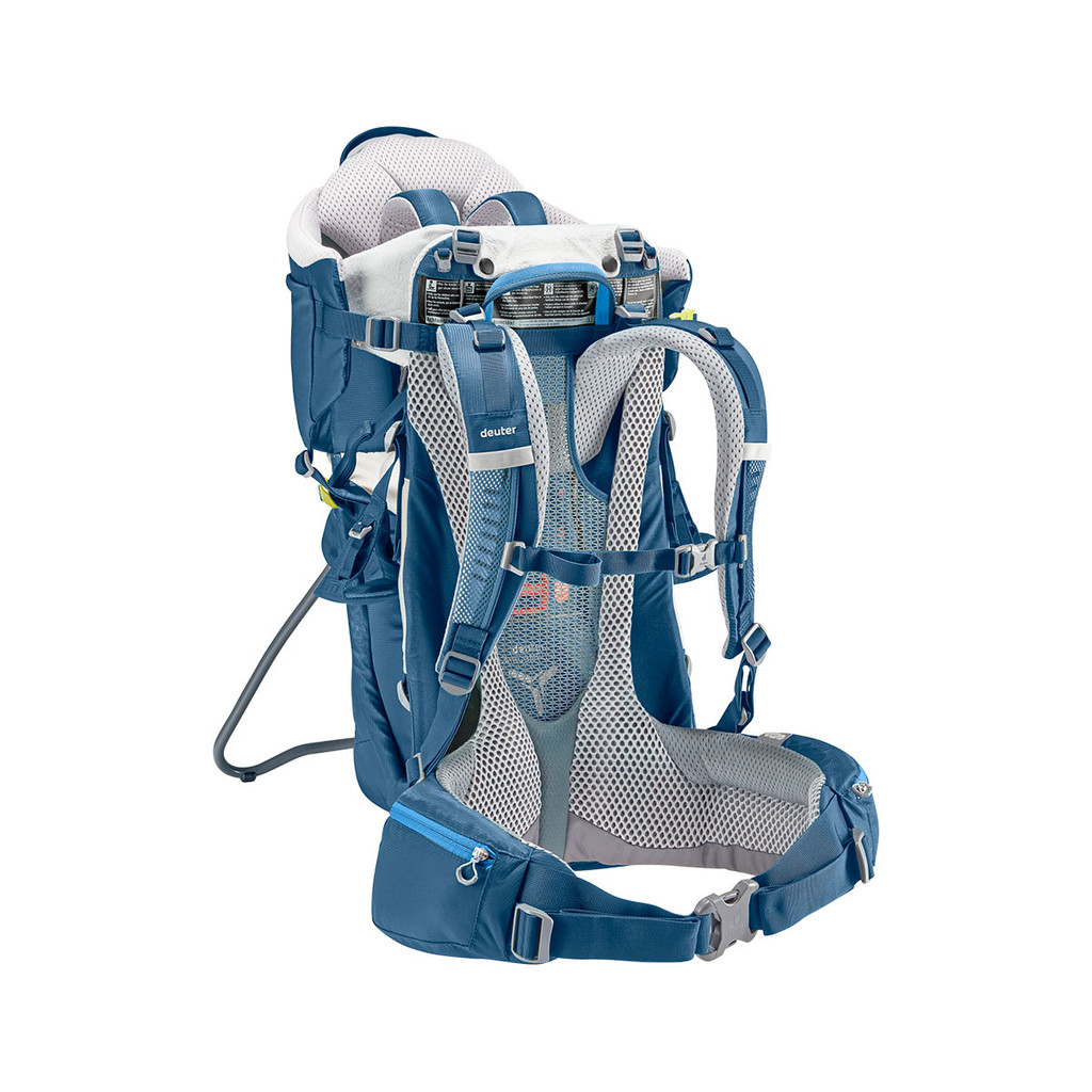 Mochila Deuter Kid Comfort New Azul 14 Litros 21kg Aircomfort Transporte Bebê Caminhada T…