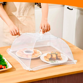 Tela Protetora De Alimentos Branca Dobrável Retrátil Pães Frutas Bolos 36CM em Oferta na Shopee