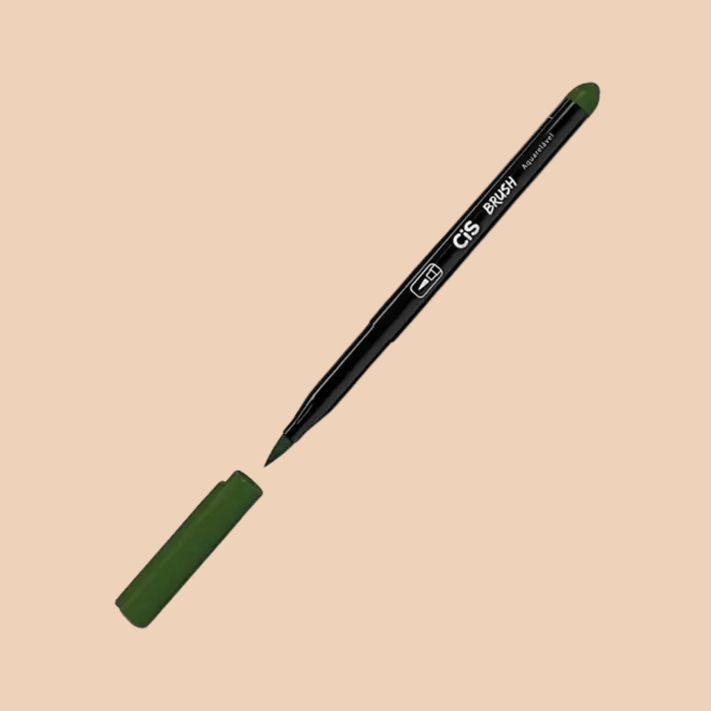 Caneta Pincel Brush Aquarelável Turquesa 35 - Cis  -