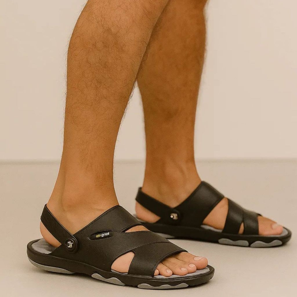 Chinelo Masculino King Urban Papete Ortopédica Massageador Esporão Fascite Plantar