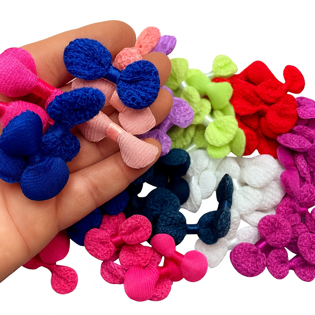 Lacinhos De Tricô Para Laços E Artesanato 100 Unidades