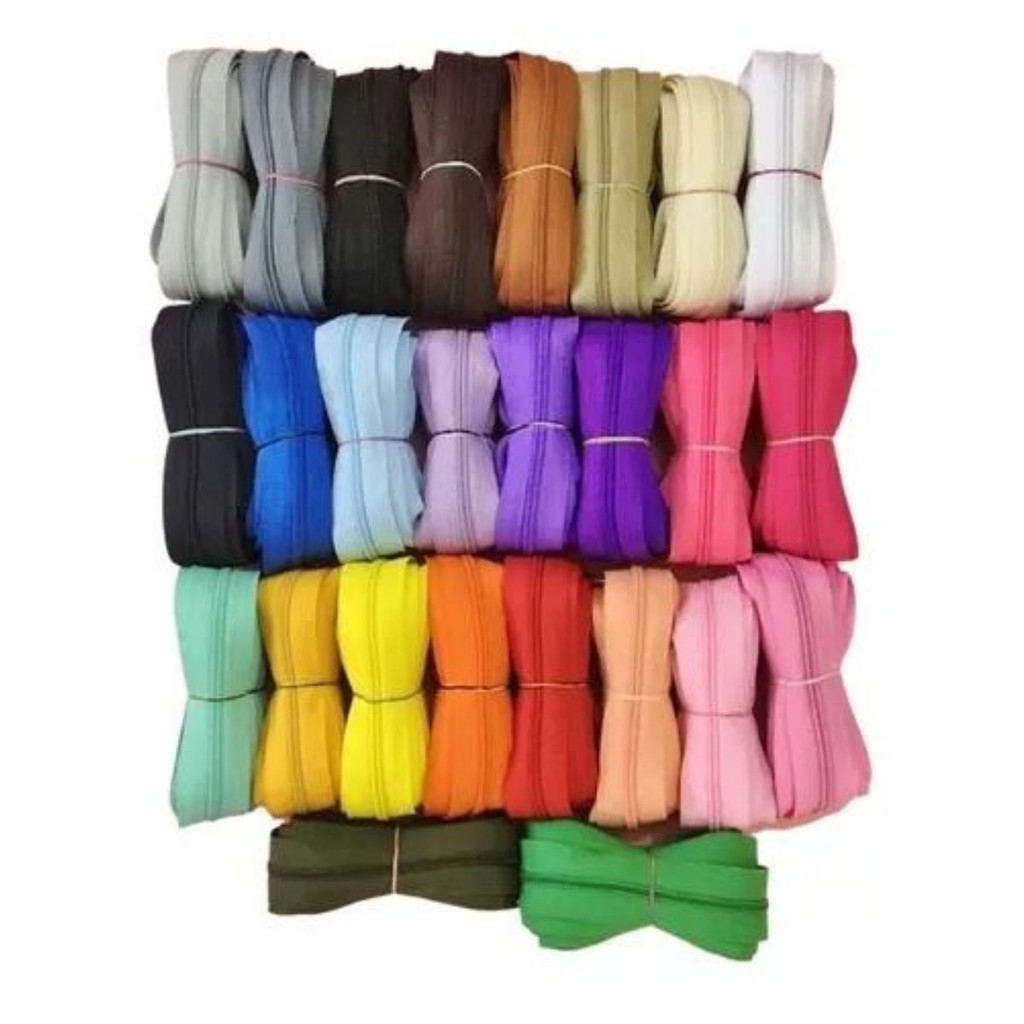 Zíper Médio de Nylon Nº05/06 – 10 Metros Contínuos | Ideal para Bolsas, Mochilas, Roupas e Artesanato em Geral em Oferta na Shopee