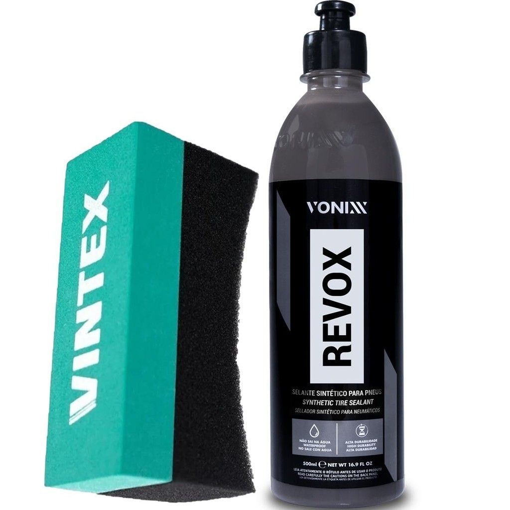 Revox Para Pneu Pretinho Selante Hidrorrepelente + Aplicador