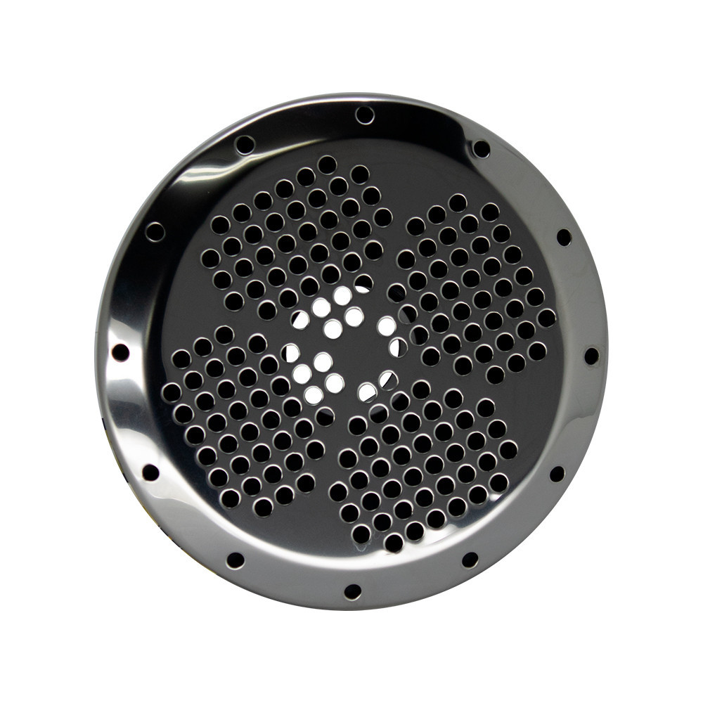 Ralo Dreno Anti Turbilhão High Gloss p/ Piscina Pool Device em PP c/ Frente em Inox 304 50mm