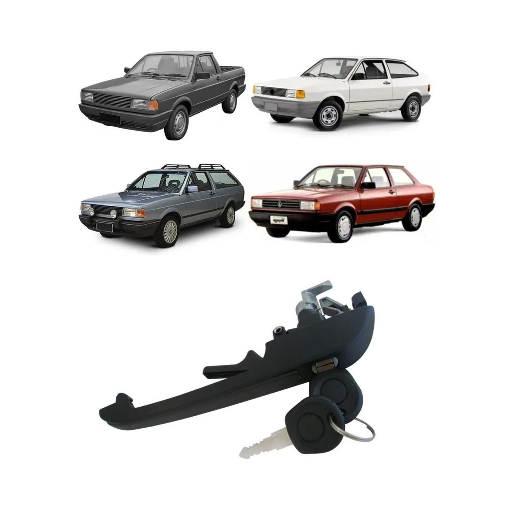 Macaneta Externa Diant Gol 2p 1987  1996 Quantum 4p 1985 1991 Santana 4p 1984 1991 Voyage 4p 1987 1994 Com Chave Friso Preto Lado Esquerdo em Oferta na Shopee