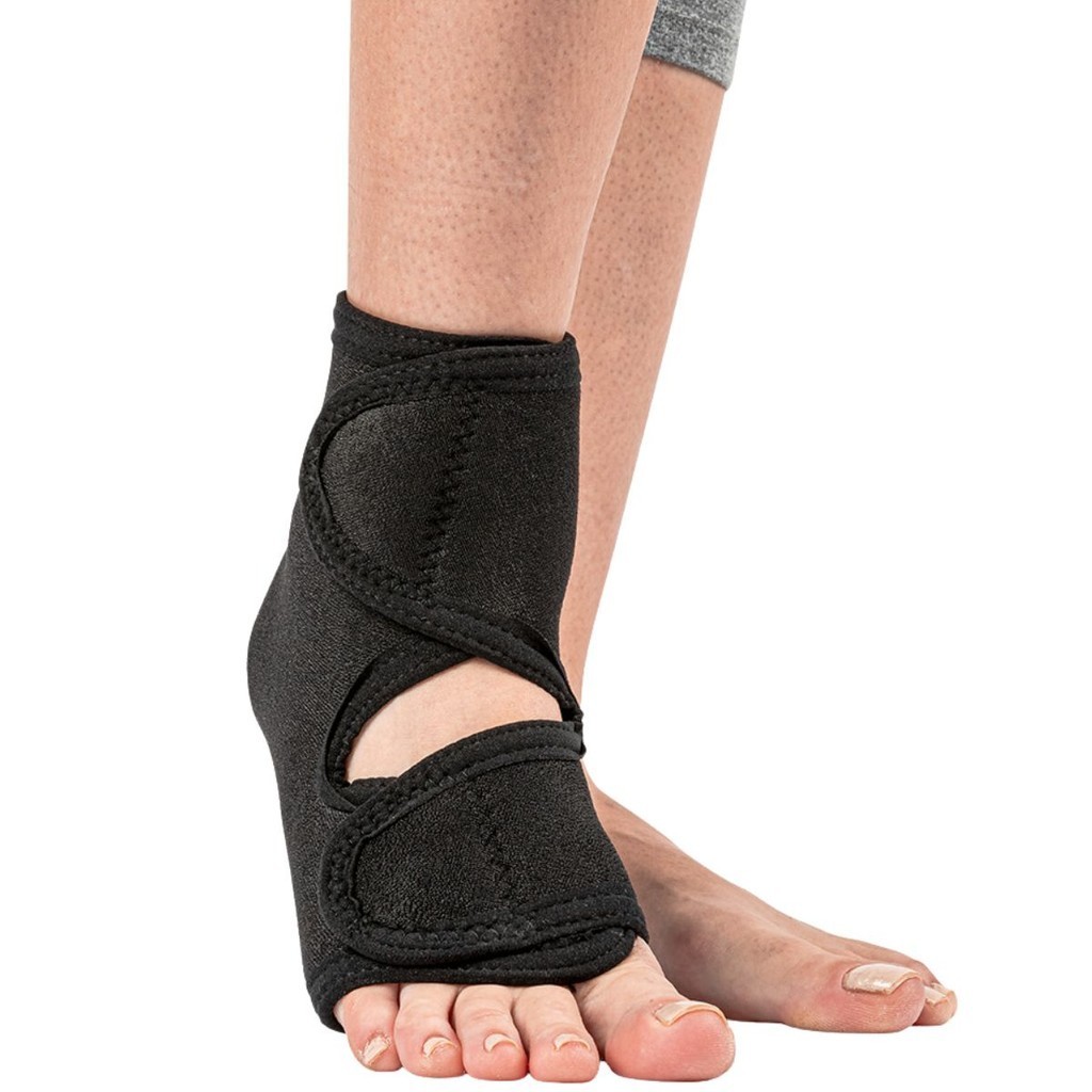 Tornozeleira Ortopédica Ajustável Preto Neoprene Hidrolight - Health