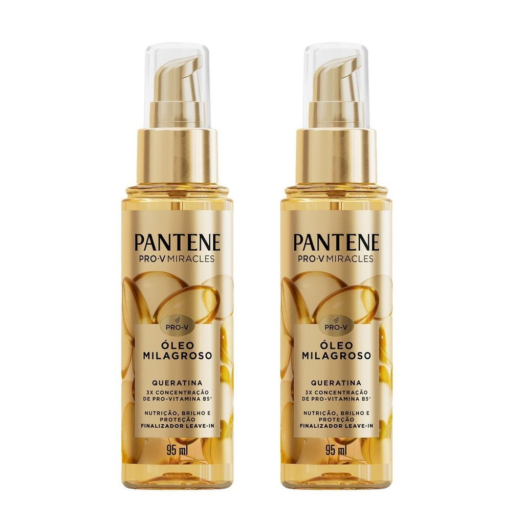 Kit 2 Óleos Pantene Queratina 95ml cada em Oferta na Shopee