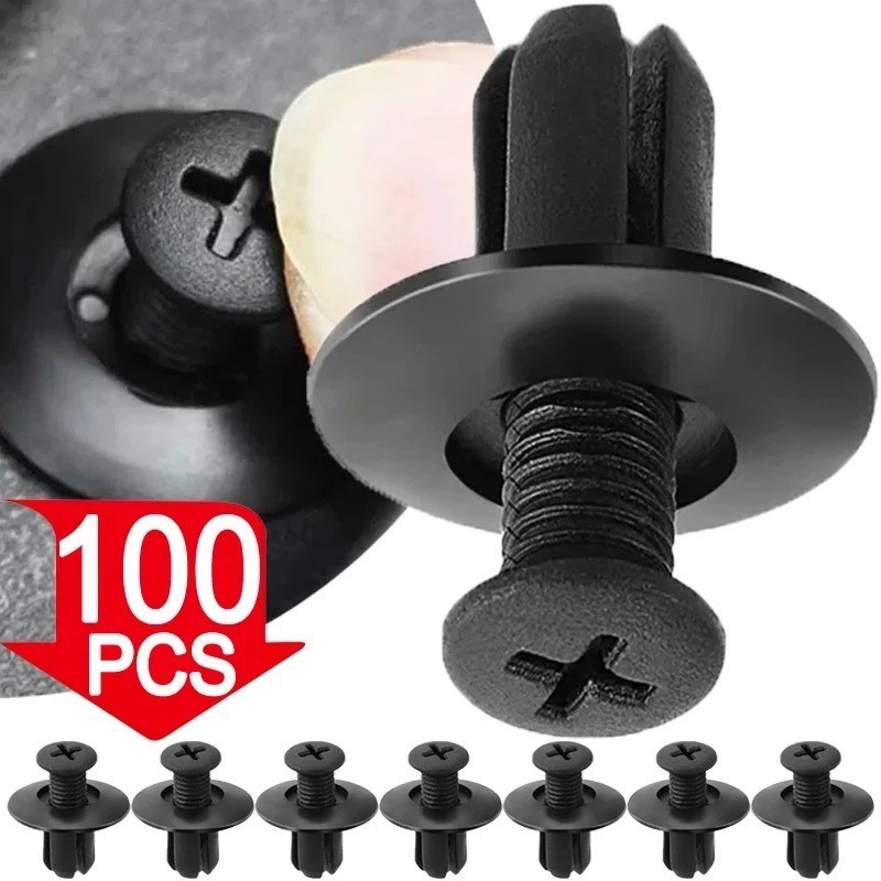 100 Pcs auto fastener Clipe Mista Corpo Do Carro push Pino Retentor rivet stops Guarnição Da Porta Painel kit