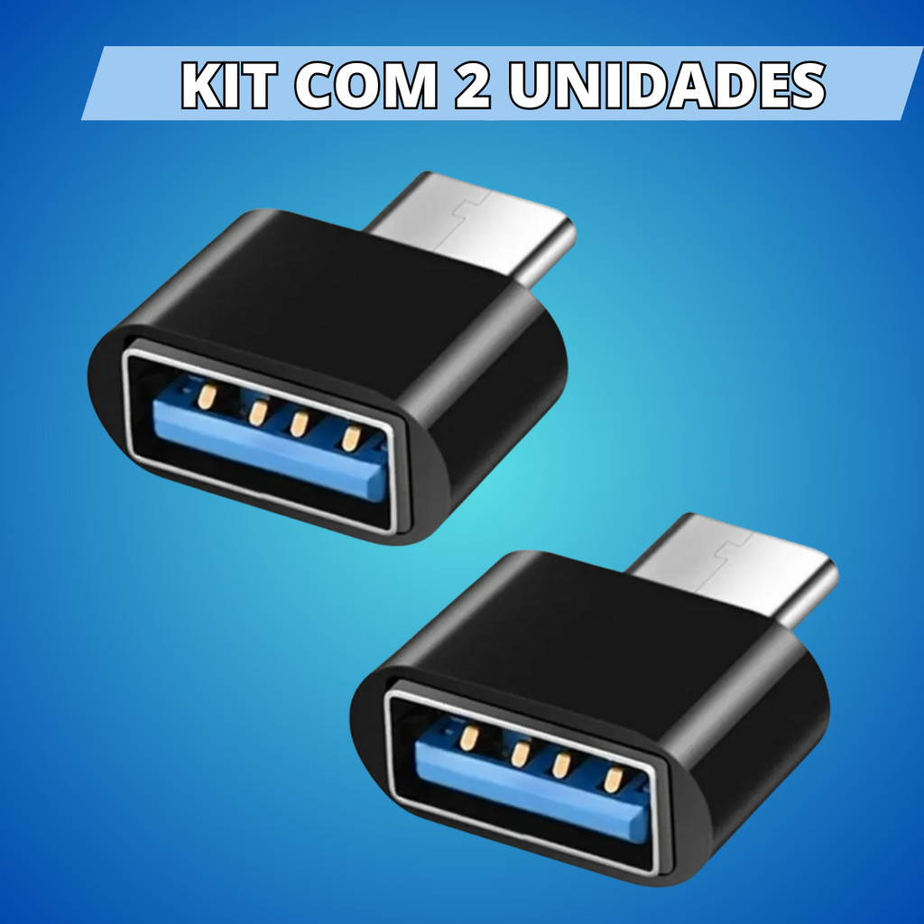 Adaptador USB C Fêmea 3.0 OTG Pen Drive Conversor Diversos Modelos - Escolha seu Kit