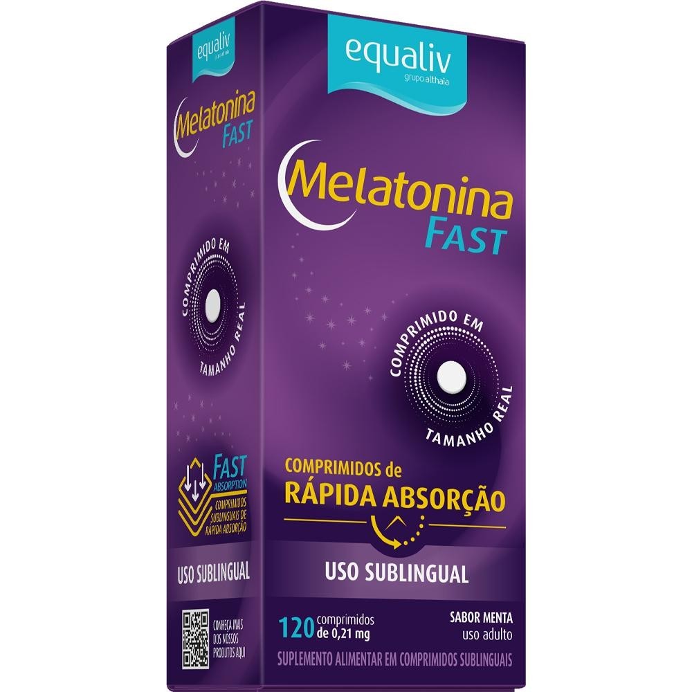 Melatonina Sono 0,21mg 120 Cápsulas Equaliv