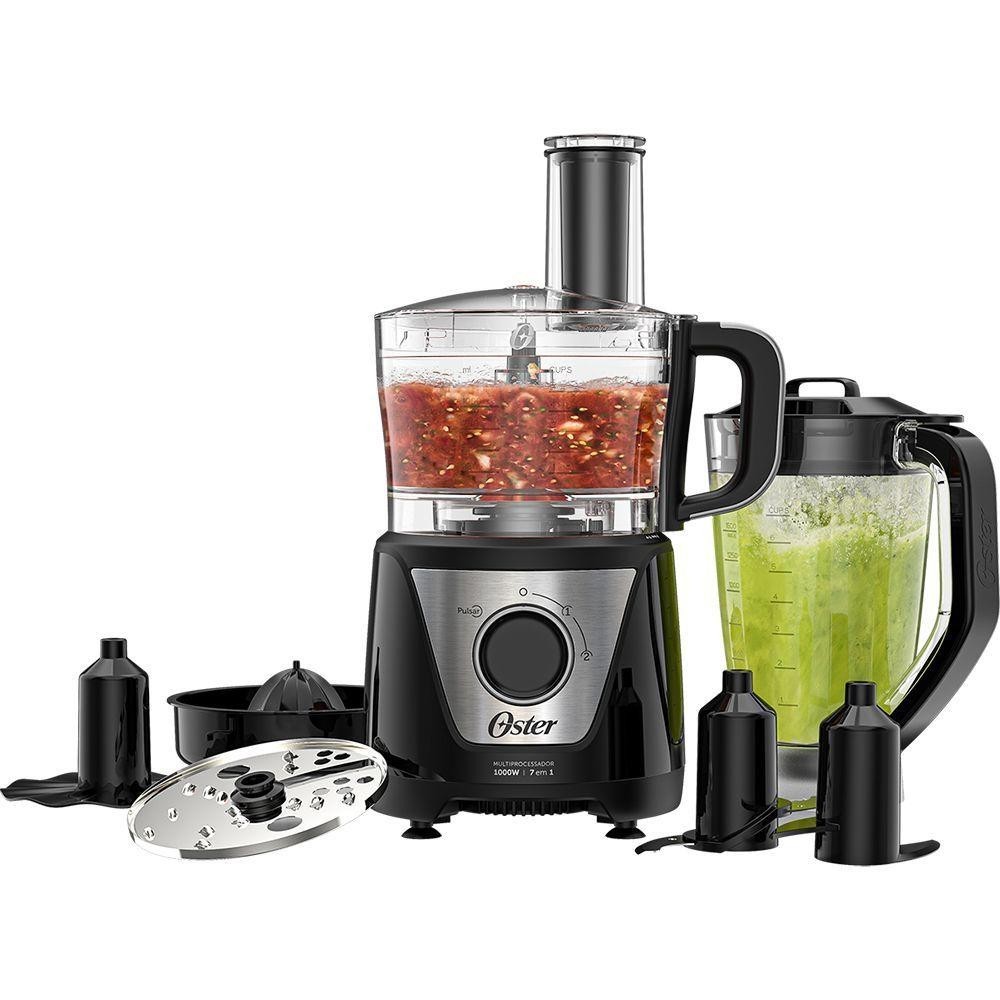 Multiprocessador de alimentos Oster Preto 7 em 1 OMPR850 220V