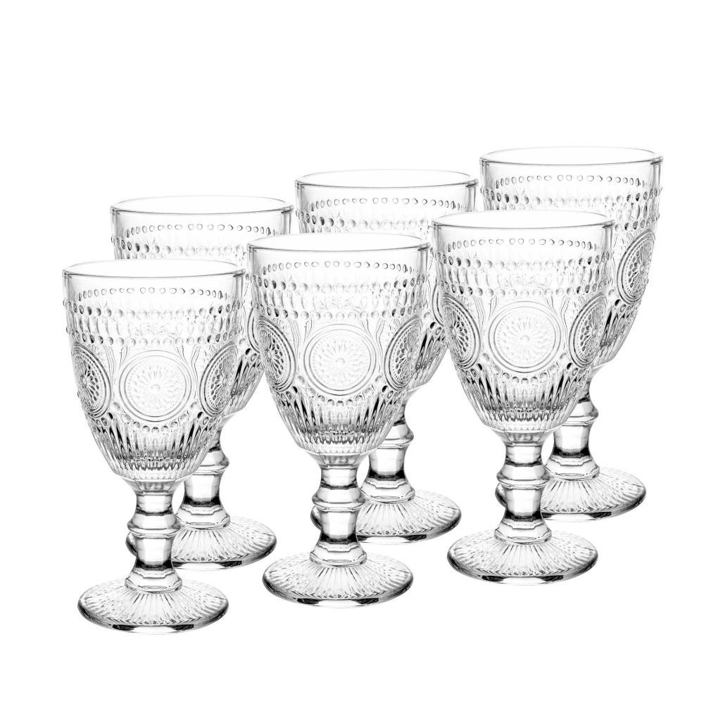 6 Taças Wolff Mandala de Vidro 320ml - Home & Living