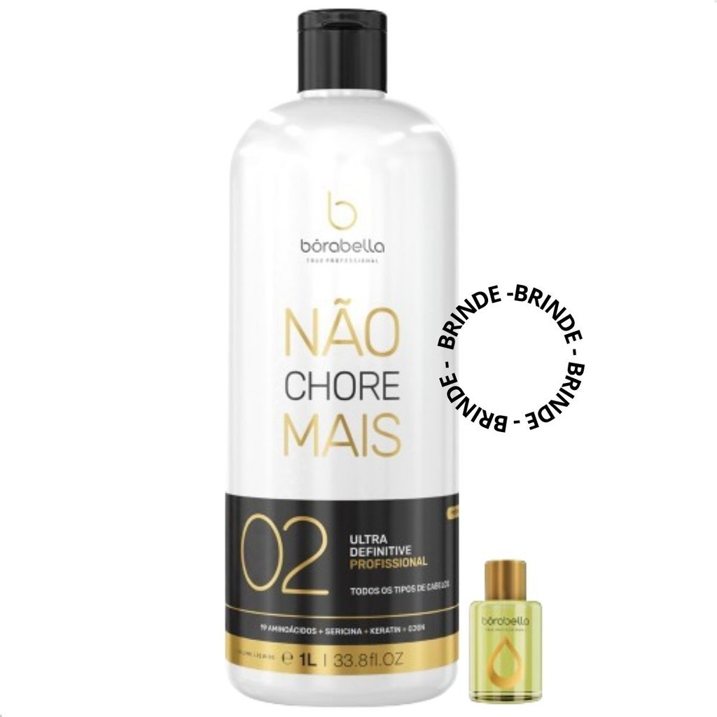 Tratamento Ativo Redutor De Volume 1000ml BoraBella Escova Progressiva Profissional