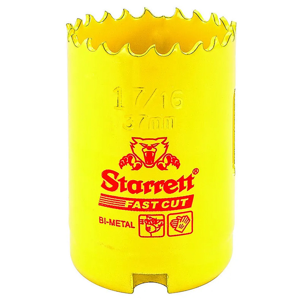 Serra Copo Fast Cut 37mm Starrett 1.7/16" Bi-Metal FCH0176-G em Oferta na Shopee