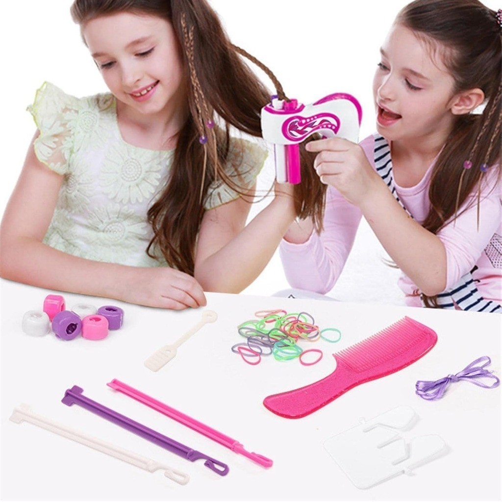 Brinquedo de Fazer Trança Infantil Brinquedo de Menina Maquina Automatica De trançar Cabelo em Oferta na Shopee