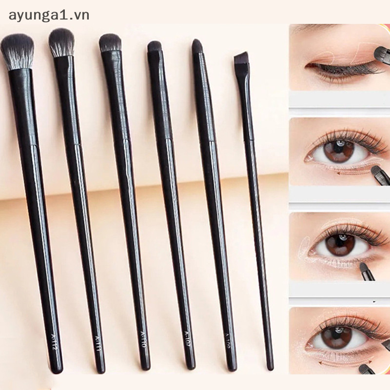 [Ayunga] Conjunto De Escovas De Maquiagem Para Os Olhos Natural Eye Makeup Brush Eyebrow Contour Eyeliner Women Eyes Cosmetic Blending Detail Ferramentas [VN]