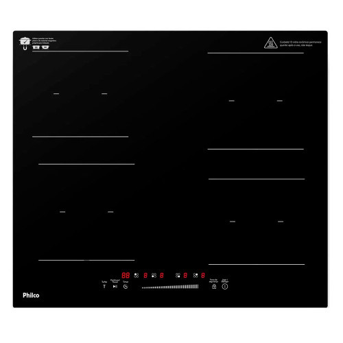 Cooktop de Indução PCTQ1 Philco 4 Bocas Função Turbo em Oferta na Shopee