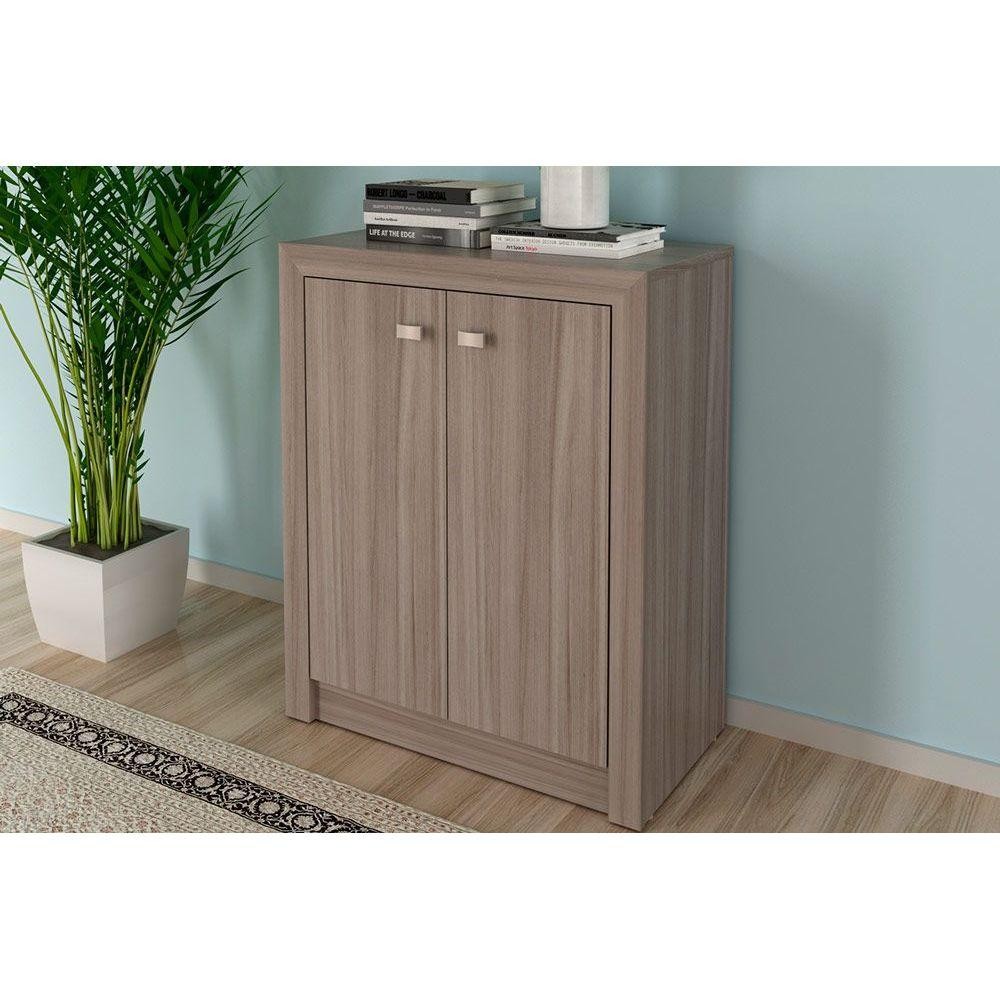 Balcão de Escritório ME4103 c/ 2 Portas Carvalho - Tecno Mobili em Oferta na Shopee