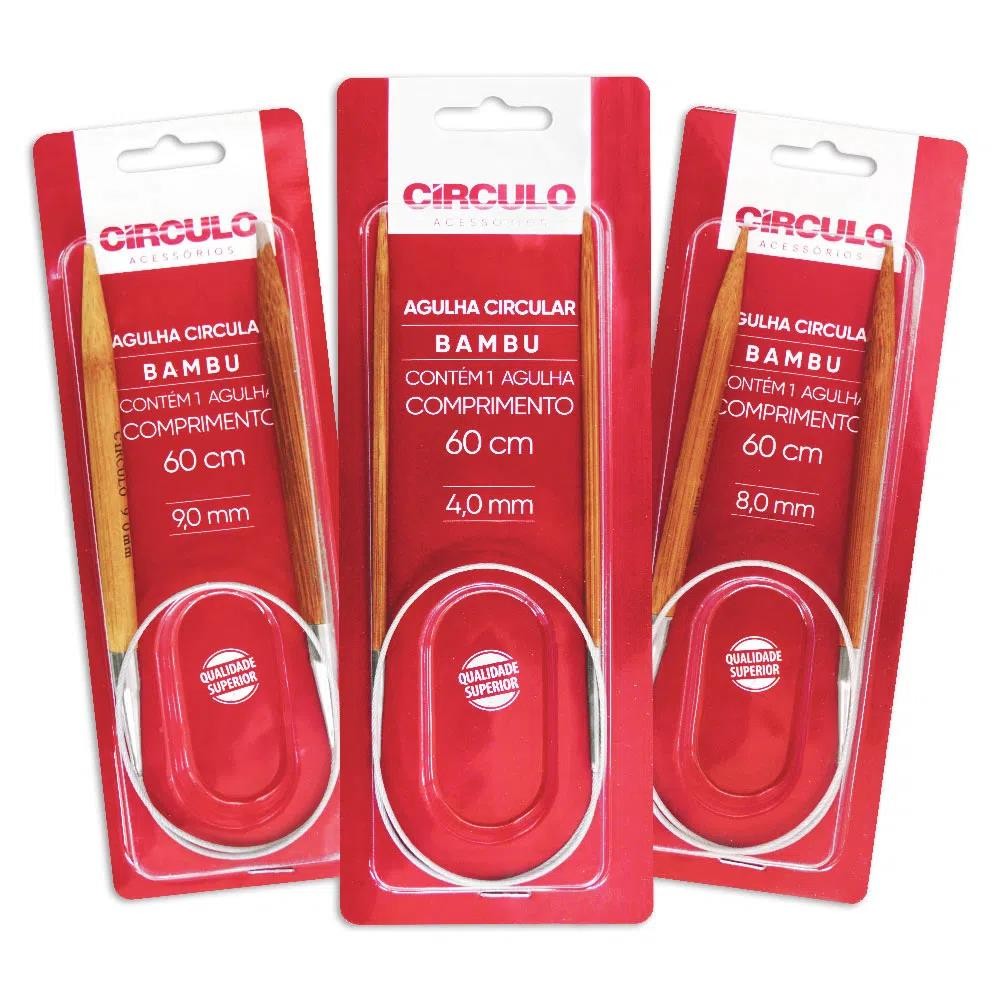 Agulha para Tricô Circular Bambu - Círculo