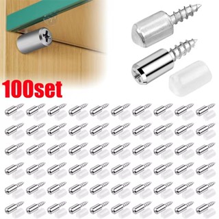 100 Conjuntos De Parafusos Auto-Roscantes Suporte De Prateleira Laminado Com Manga De Borracha Placa De Vidro Camada Antiderrapante Parafuso Fixo em Oferta na Shopee