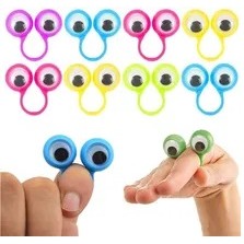 Fantoches de plástico olho dedo com olhos em Oferta na Shopee