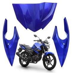 KIT CARENAGEM BANANINHA FAROL SUPERIOR FAZER 150 AZUL 2016 A 2022 PARAMOTOS YAMAHA