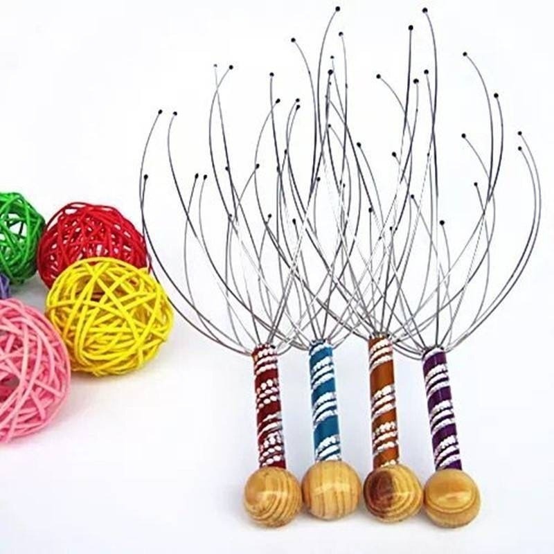 Kit 5 Massageador De Cabeça Cafuné Massagem Relaxante