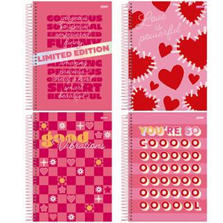 KIT Caderno Universitário Capa Dura 10 Matérias 160 Folhas Be Bold  - Pacote Com 4 Unidades Sortidas em Oferta na Shopee